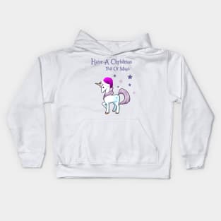 Unicorn Christmas Magic Kids Hoodie